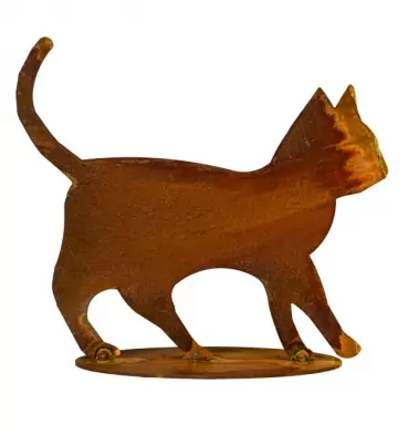 Katzenbaby H. 14 cm | Edelrost Figur
